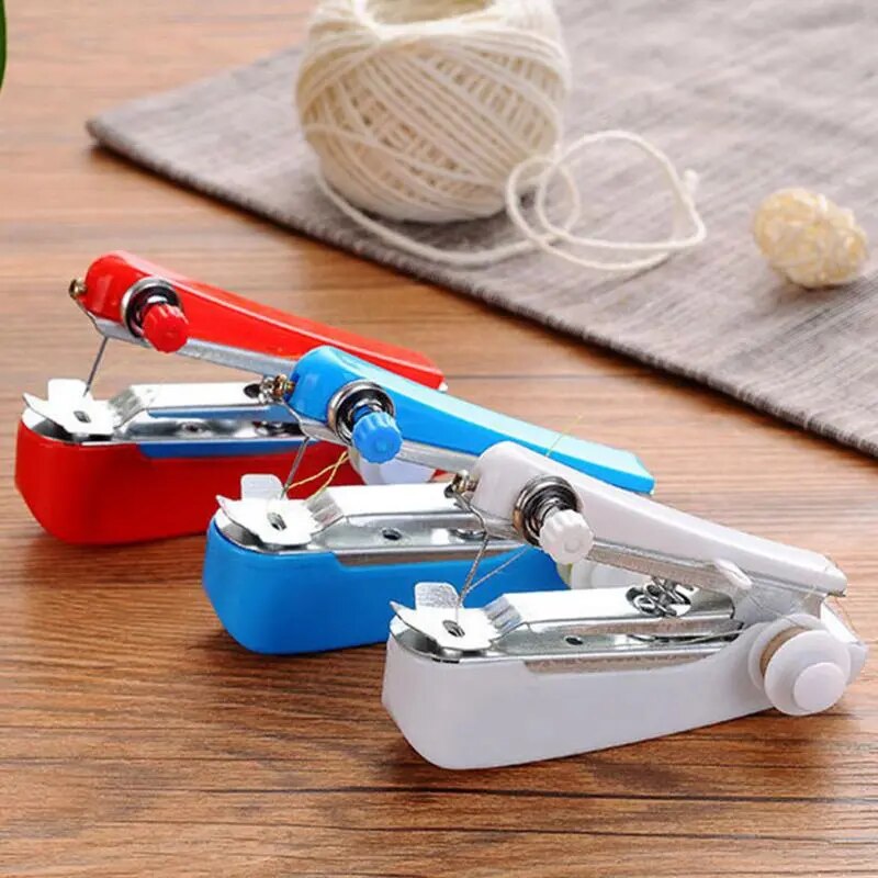 Saderoy Handheld Sewing Device Portable Sewing Machine with 177 Pcs Sewing Kit Supplies Handheld Electric Sewing Machine for Beginners Kid Home Travel