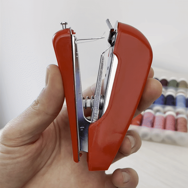 Handy Sewer, Handysewer Portable Sewing Machine, Handheld Sewing Machine,  Manual Mini Clothes Fabric Pocket Mending Tool, for DIY Clothing, Curtain