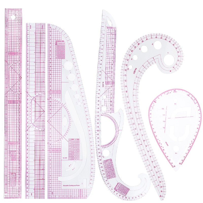 Kit French Rulers - Sew with precision (6pcs)